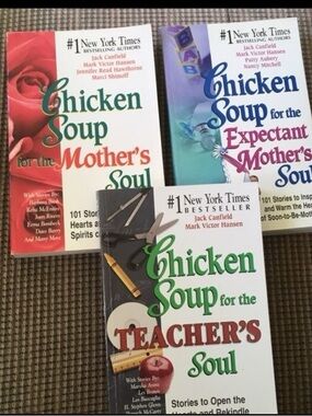 Chicken Soup Books For Moms & Teachers Bundle of 3 Softcover Books